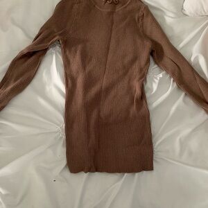 Women's Long Sleeve Brown Top